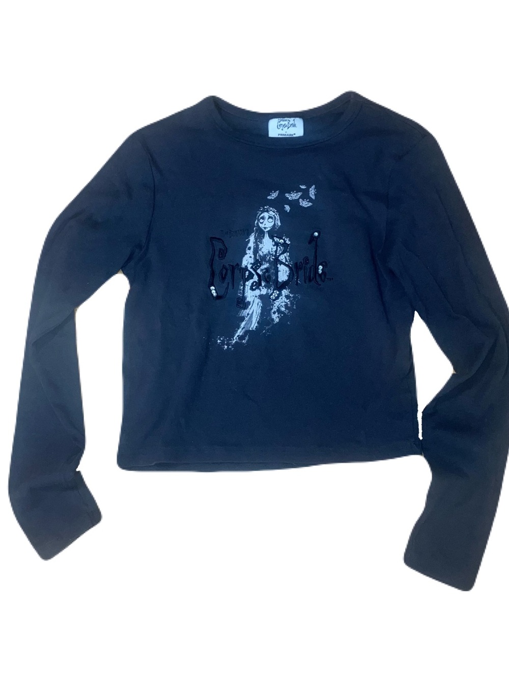 Primark Black Long Sleeve Graphic Tee